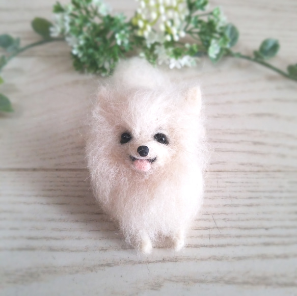 最終決算 羊毛フェルト ポメラニアン 犬 ミニチュア インテリア 羊毛 フェルト