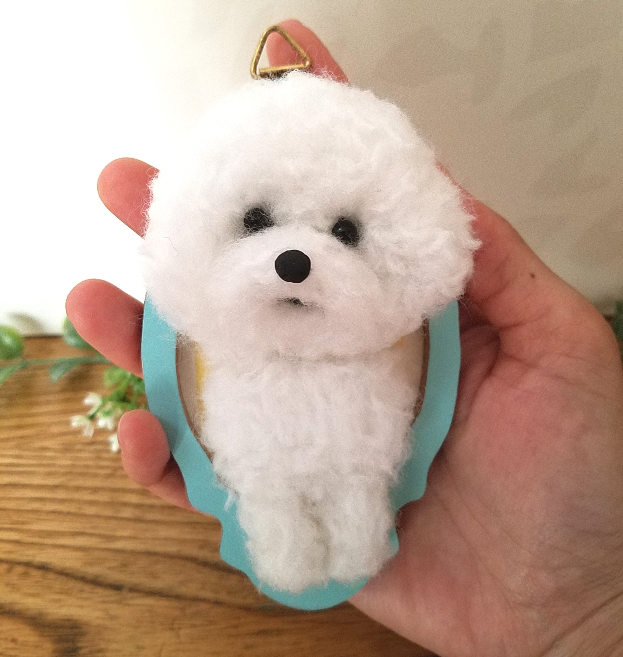 羊毛フェルト ビションフリーゼ 羊毛フェルト ♡ron♡ 通販