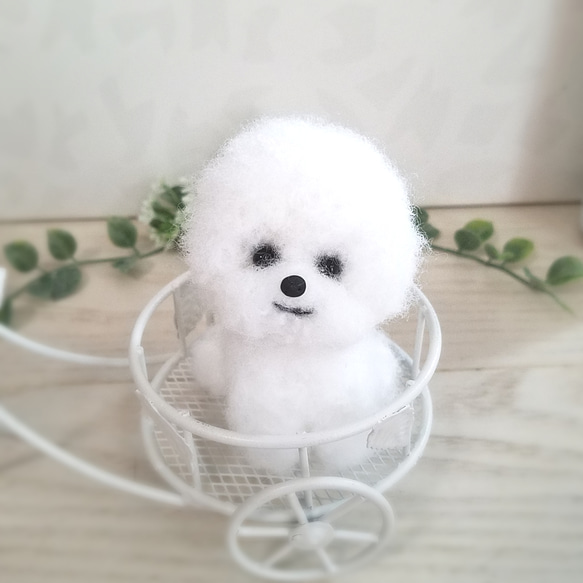 羊毛フェルト ビションフリーゼ 羊毛フェルト ♡ron♡ 通販 7983186