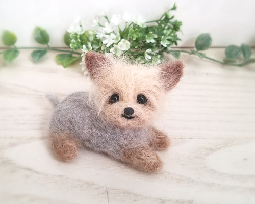 羊毛フェルト ヨークシャーテリア 羊毛フェルト ♡ron♡ 通販 8014248