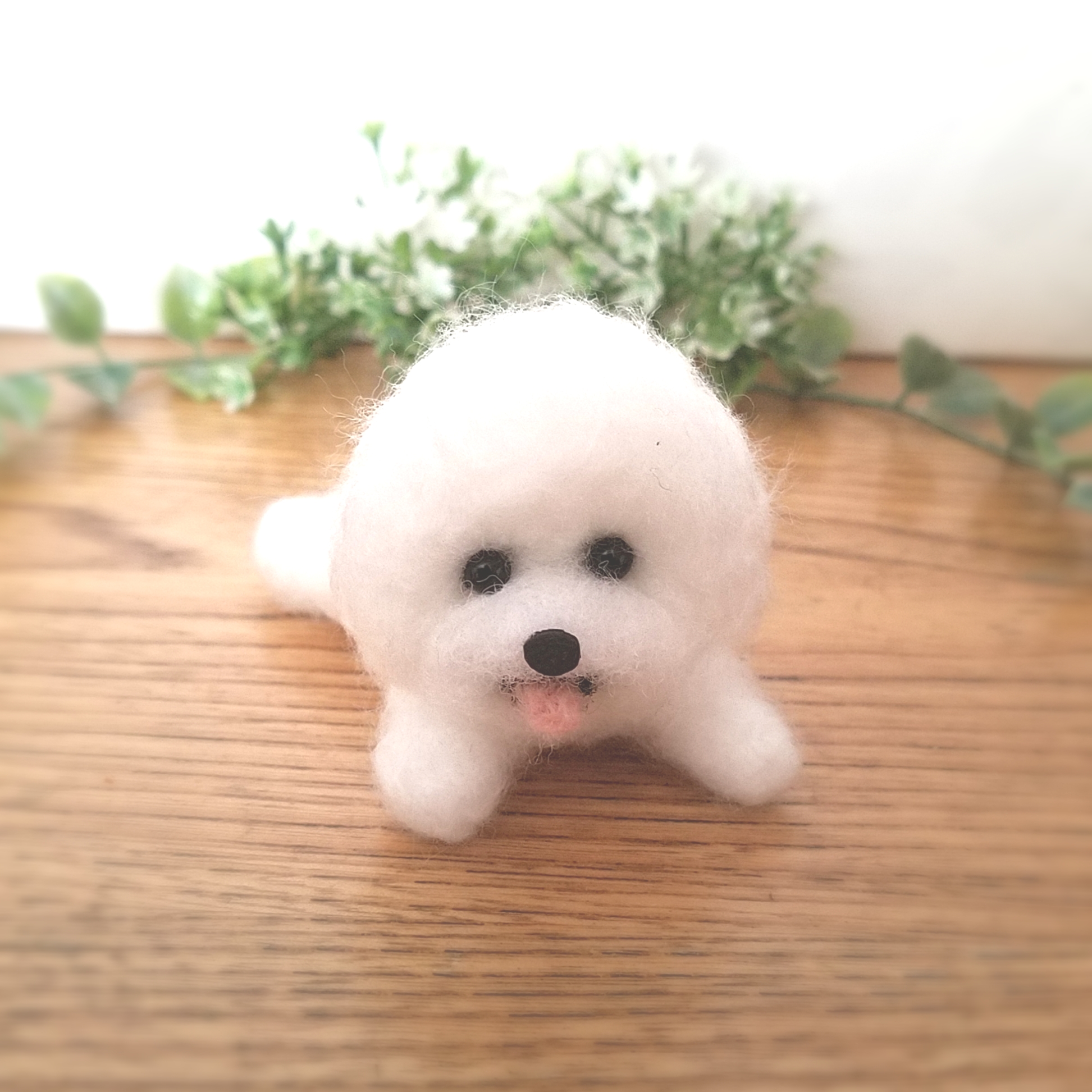 羊毛フェルト ビションフリーゼ 羊毛フェルト ♡ron♡ 通販