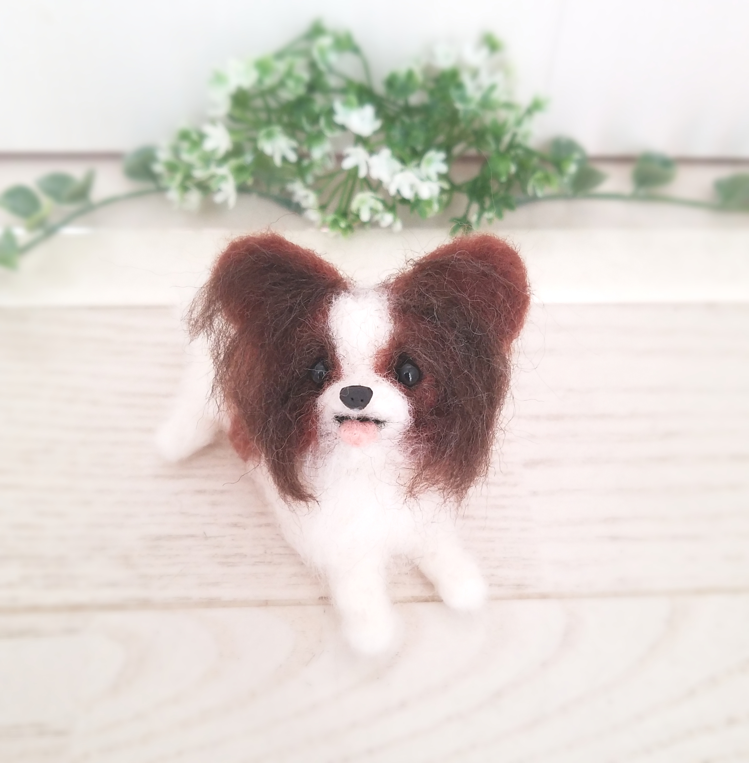 犬【パピヨン】pomeページ 羊毛フェルト ハンドメイド