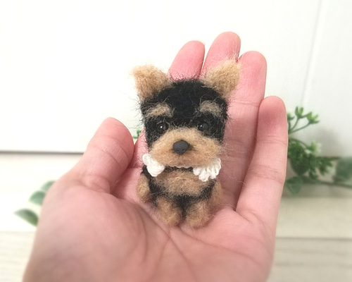 羊毛フェルト ヨークシャーテリア ヨーキー 子犬♡パピー 羊毛フェルト