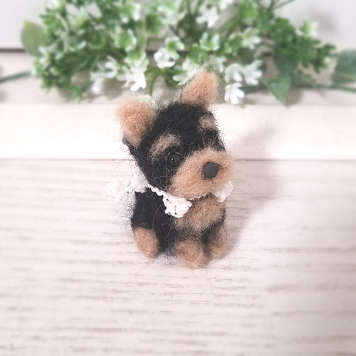 羊毛フェルト ヨークシャーテリア ヨーキー 子犬♡パピー 羊毛フェルト