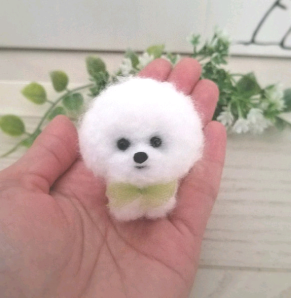 羊毛フェルト ビションフリーゼ ミニチュア 犬 羊毛フェルト