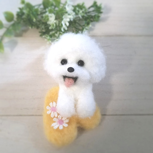 羊毛フェルト ビションフリーゼ ミニチュア 犬 羊毛フェルト