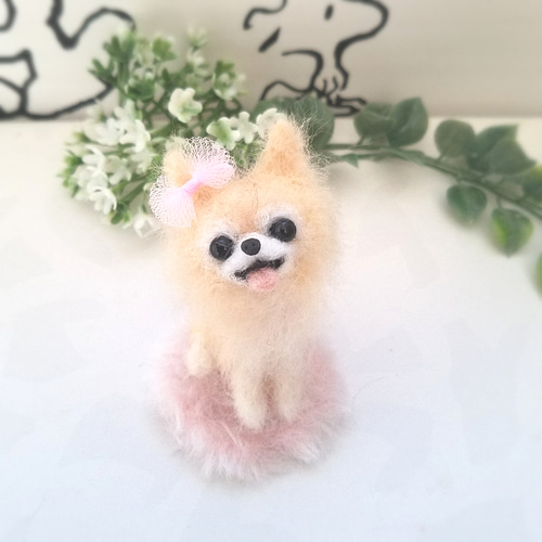羊毛フェルト　ロングコートチワワ 初心者でも作れる羊毛フェルトキット！ ロングコートチワワ