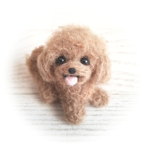 羊毛フェルト トイプードル ミニチュア 犬 羊毛フェルト ♡ron 羊毛フェルト トイプードル ミニチュア 犬 羊毛フェルト ♡ron