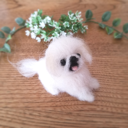 こちらは購入可能です★羊毛フェルト【ペキニーズ】犬　オーダーも受付中です。 専用☆羊毛フェルト【ペキニーズ】オーダー 犬 メモリアル