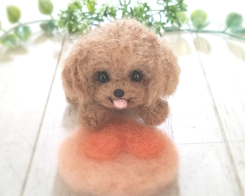 ひらりん。 羊毛フェルト 犬 トイプードル くまさん ベッド クッション付 Amazon.co.jp: ハマナカ リアル羊毛フェルト レッスンキット