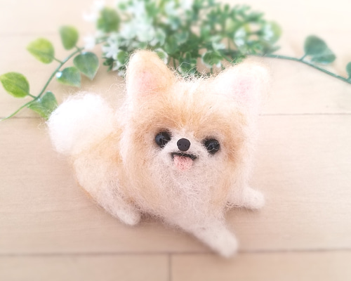 羊毛フェルト チワワ ロングコートチワワ ミニチュア 犬 羊毛フェルト