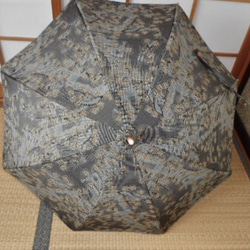 十日町紬の日傘（傘袋付き） 3枚目の画像