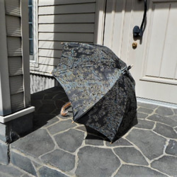 十日町紬の日傘（傘袋付き） 4枚目の画像