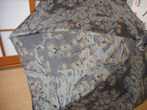 十日町紬の日傘（傘袋付き） 5枚目の画像
