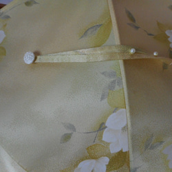 反物から黄色の日傘（傘袋付き） 7枚目の画像