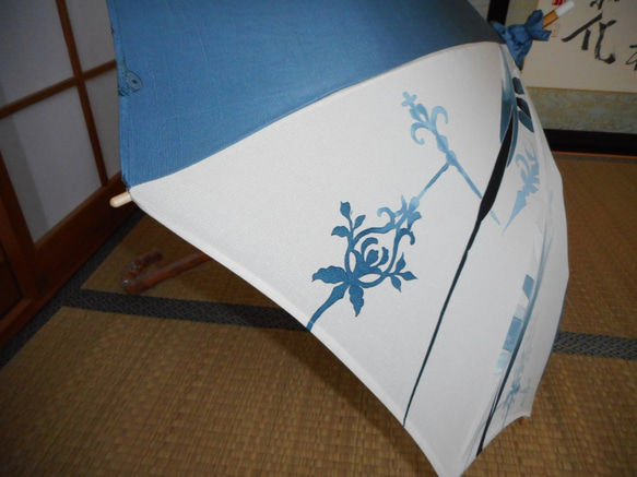 正絹の日傘（傘袋付） 3枚目の画像