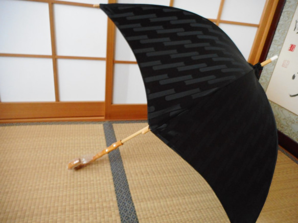 黒の日傘（傘袋付き） 2枚目の画像