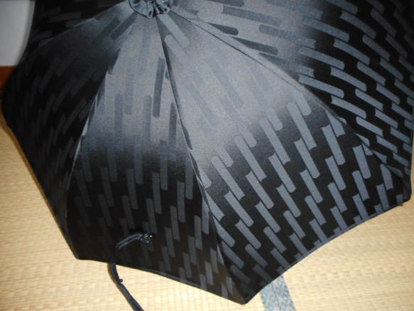 黒の日傘（傘袋付き） 3枚目の画像