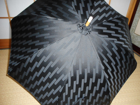 黒の日傘（傘袋付き） 4枚目の画像