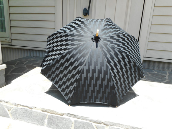 黒の日傘（傘袋付き） 6枚目の画像
