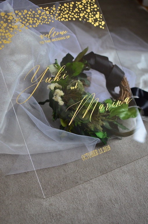 ウェルカムボード　アクリル