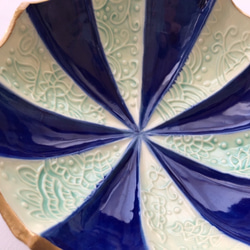 サカサカサラ お皿 - 青&水色 - 4枚目の画像