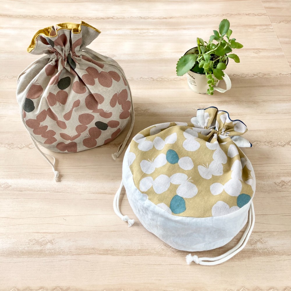 在庫限り》大きめ巾着ポーチ 巾着バッグ A'yanns 通販 11364276