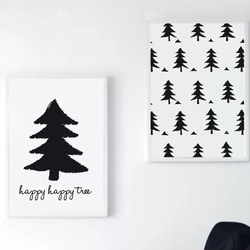 北欧＊happy happy tree/A4ポスター 2枚セット 1枚目の画像