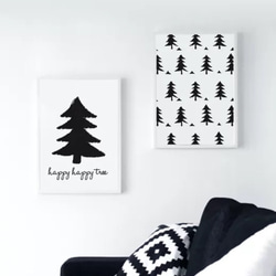 北欧＊happy happy tree/A4ポスター 2枚セット 2枚目の画像