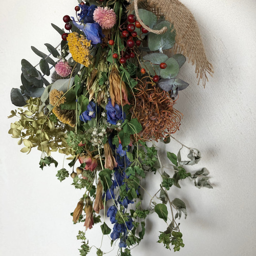 華やかスワッグ、ブーケにも