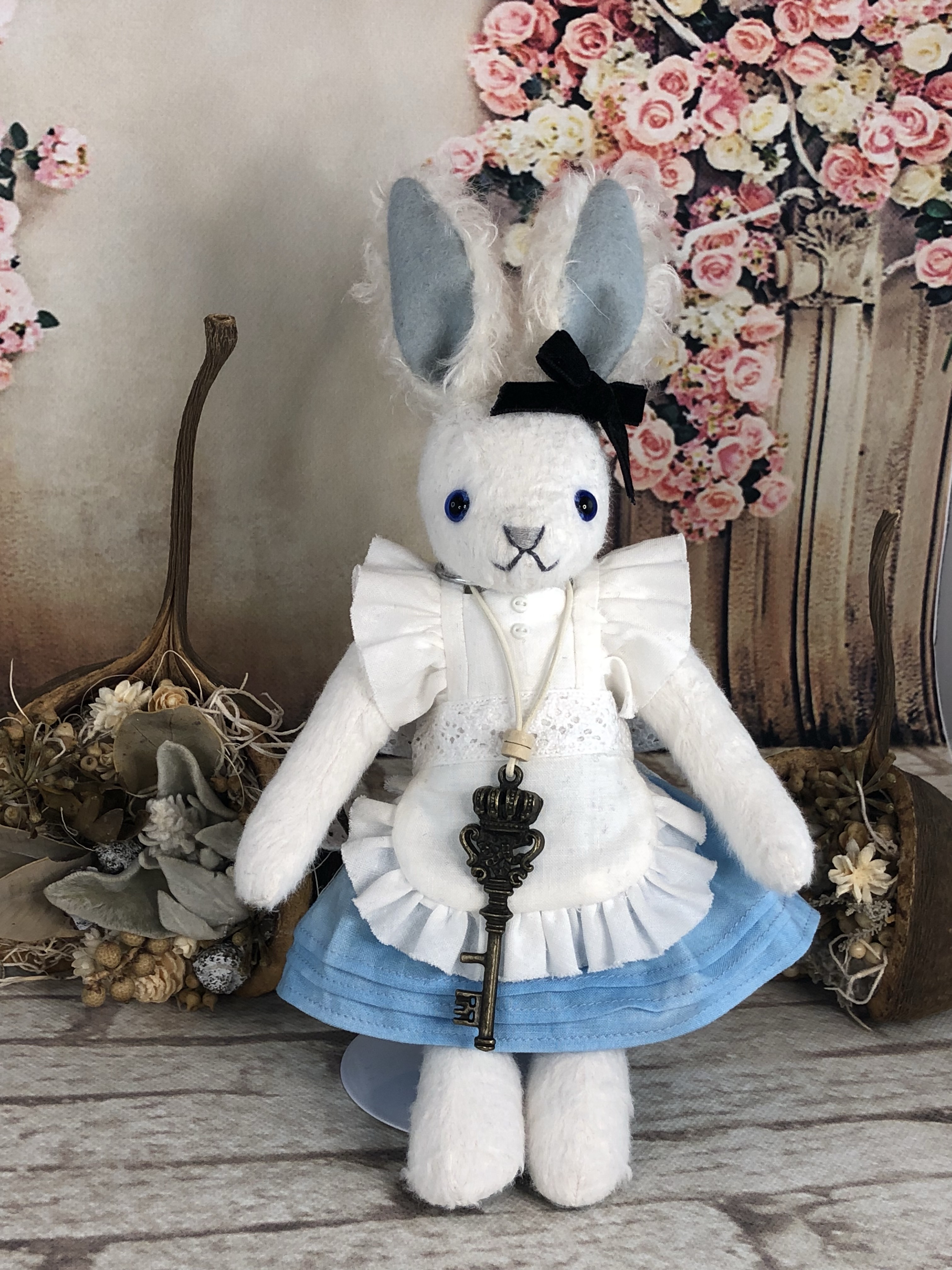 コリラックマ ぬいぐるみ うさぎ エプロンドレス 付き 不思議の国のアリス