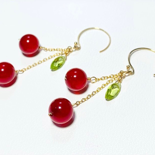 14kgfチェリーブロッサムピアス/イヤリング ブロッサム サファイア イヤリング・ピアス