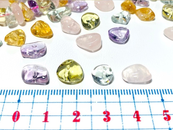 【天然石チップ】宝石質いろんな天然石　10g　ハンドメイド素材 4枚目の画像