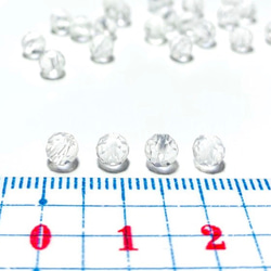 【天然石ラウンドカット】クリスタルAAA　4mm　10粒　ハンドメイド素材 2枚目の画像