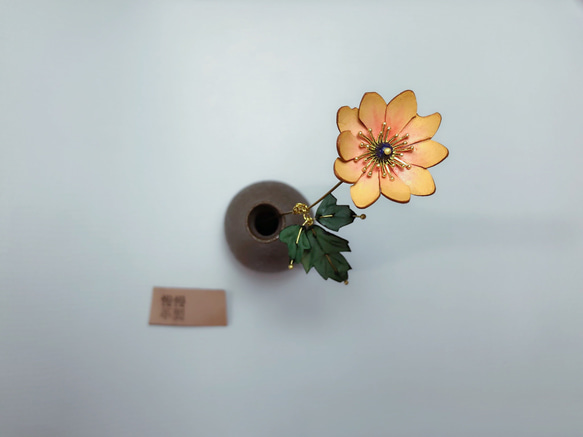 Tianrenju_HandプラスチックハンドDyeing_Leather花飾り、花 2枚目の画像