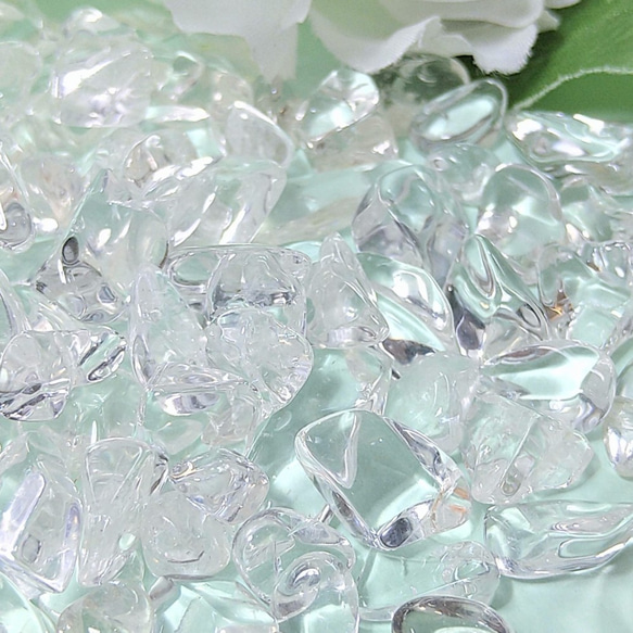 マニカラン産　高品質　ヒマラヤ水晶　さざれ　約500ｇ 3枚目の画像