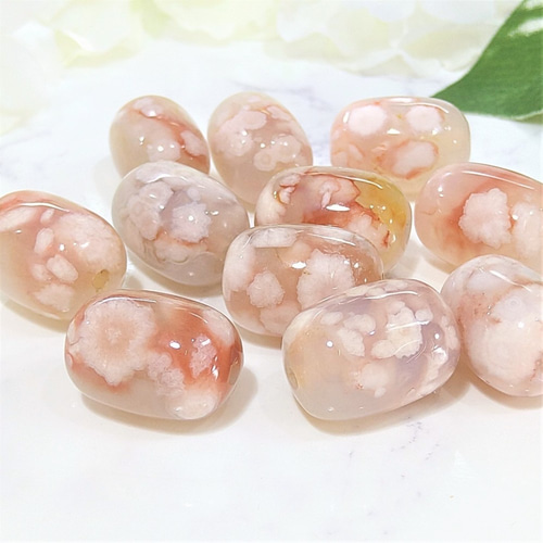 本音で付き合える〜 天然石 桜瑪瑙（さくらめのう） 天珠 1個 天然石 