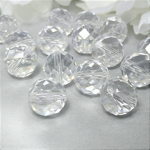 6～12mm 64面カット ヒマラヤ水晶 高品質 天然石 ラウンドカット
