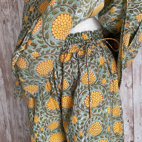 ブロックプリント パンツセットアップ • • • Sunbeams ロング