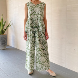 ブロックプリント パンツセットアップ • • • Sunset 9枚目の画像