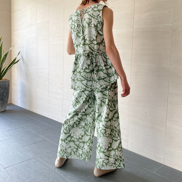 ブロックプリント パンツセットアップ • • • Sunset 10枚目の画像