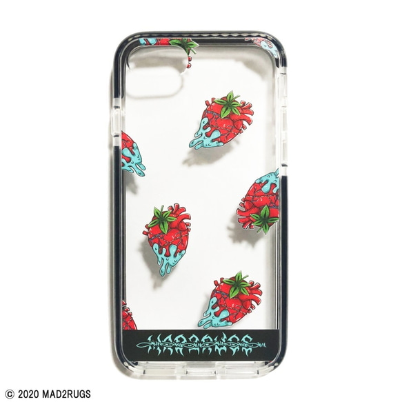 MAD2RUGS / Strawberry Herat / クッションバンパーケースiphone X/XS用 1枚目の画像