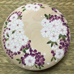 八重桜 菓子器 7寸 手描き 絵付け 【受注製作】 2枚目の画像