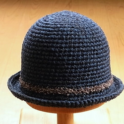 冬の帽子・藍 1枚目の画像