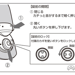 ドイツ車掌の錠前バッグ　ブラック 5枚目の画像