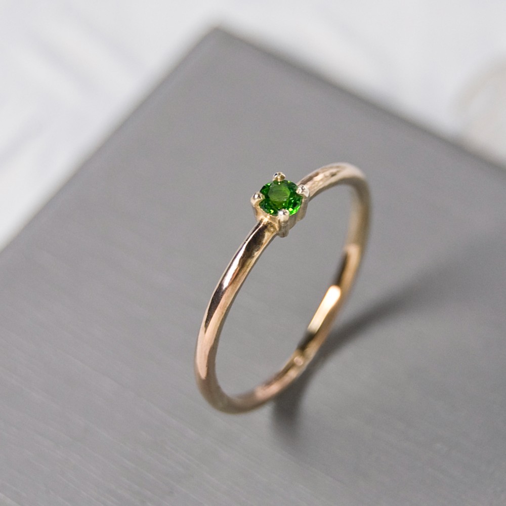 鏡面 クロムダイオプサイト ラウンド3mm PGPプレーンリング 1.5mm幅 ミラー｜PGP RING sv｜536