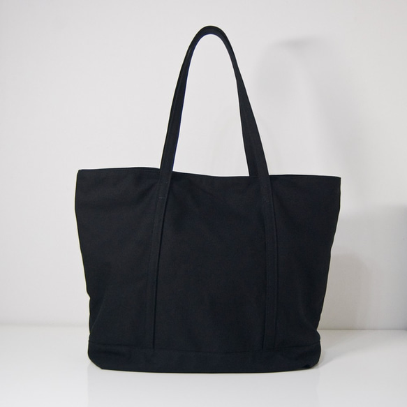 キャンバストートバッグ M 36×48×17cm 黒｜CANVAS BAG｜564 2枚目の画像