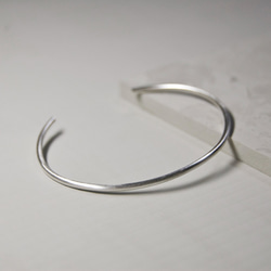 つや消し シルバープレーンバングル 2.0mm幅 マット｜SILVER BANGLE｜604 1枚目の画像