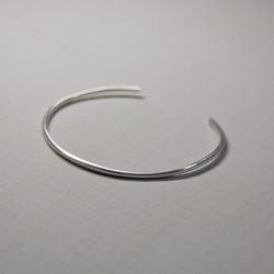 つや消し シルバープレーンバングル 2.0mm幅 マット｜SILVER BANGLE｜604 2枚目の画像