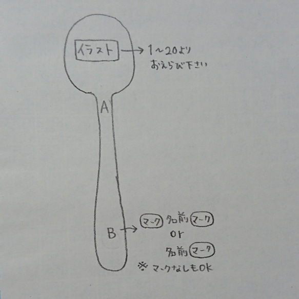 お名前入りお箸＆スプーンset♡ 4枚目の画像